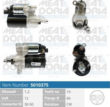 Meat & Doria 5010375 - Starteris www.autospares.lv