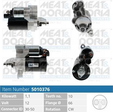 Meat & Doria 5010376 - Стартер www.autospares.lv