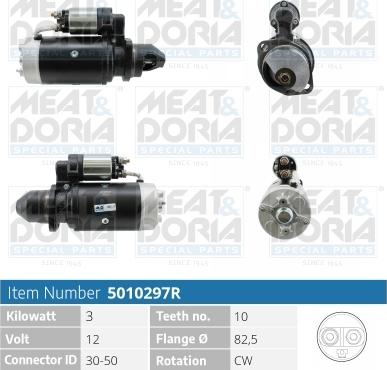 Meat & Doria 5010297R - Starteris www.autospares.lv