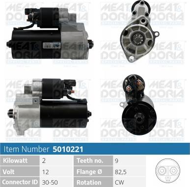 Meat & Doria 5010221 - Starter www.autospares.lv