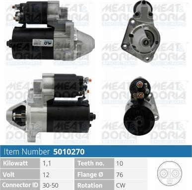 Meat & Doria 5010270 - Starter www.autospares.lv