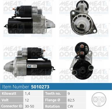 Meat & Doria 5010273 - Starter www.autospares.lv