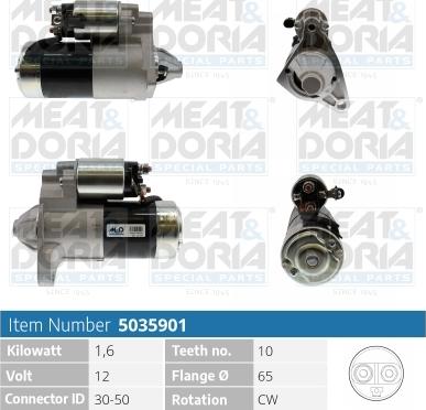 Meat & Doria 5035901 - Starteris autospares.lv