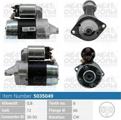 Meat & Doria 5035049 - Starter www.autospares.lv