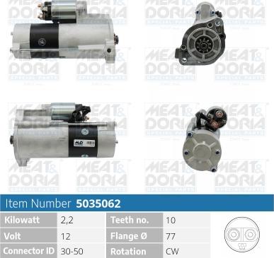 Meat & Doria 5035062 - Starteris autospares.lv