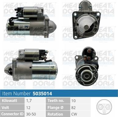 Meat & Doria 5035014 - Starteris autospares.lv