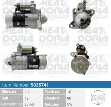 Meat & Doria 5035741 - Starteris autospares.lv