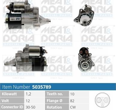 Meat & Doria 5035789 - Starteris www.autospares.lv