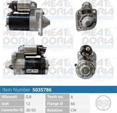 Meat & Doria 5035786 - Starter www.autospares.lv