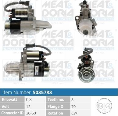 Meat & Doria 5035783 - Starteris autospares.lv