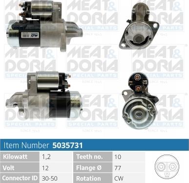 Meat & Doria 5035731 - Starteris www.autospares.lv