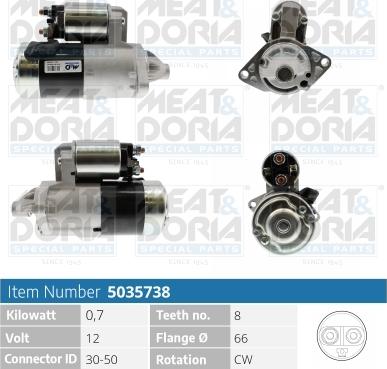 Meat & Doria 5035738 - Starter www.autospares.lv