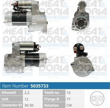 Meat & Doria 5035733 - Starteris autospares.lv