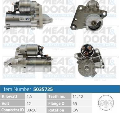 Meat & Doria 5035725 - Starter www.autospares.lv