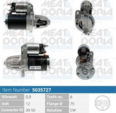 Meat & Doria 5035727 - Starter www.autospares.lv