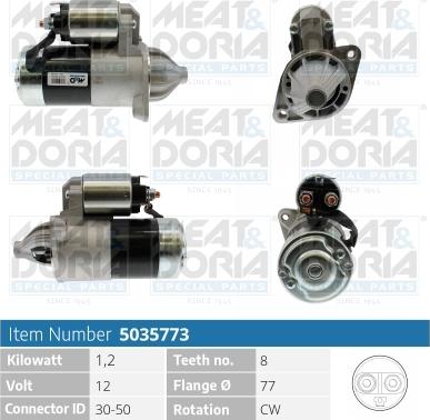 Meat & Doria 5035773 - Starteris autospares.lv