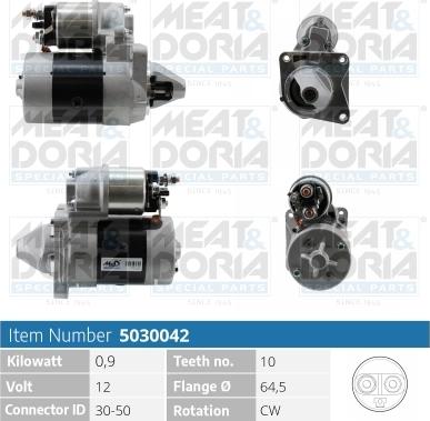 Meat & Doria 5030042 - Starteris autospares.lv