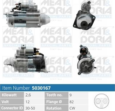 Meat & Doria 5030167 - Starteris autospares.lv