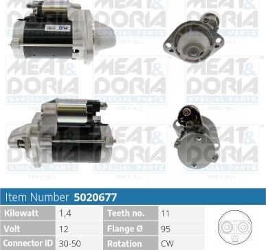 Meat & Doria 5020677 - Starteris www.autospares.lv