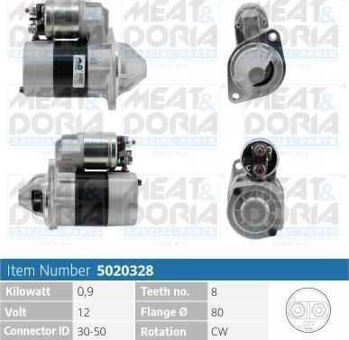 Meat & Doria 5020328 - Starteris autospares.lv