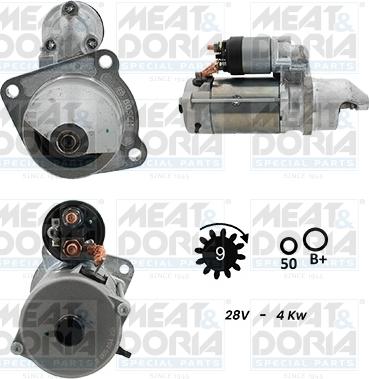 Meat & Doria 5110020G - Starteris www.autospares.lv