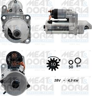 Meat & Doria 5110166G - Starteris www.autospares.lv