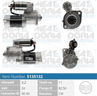 Meat & Doria 5135132 - Starteris autospares.lv