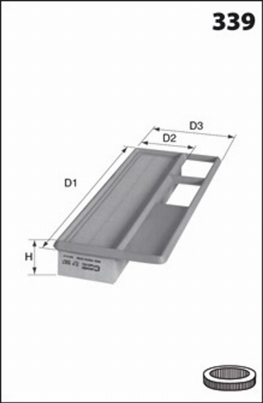 Mecafilter 215 - Air Filter, engine www.autospares.lv