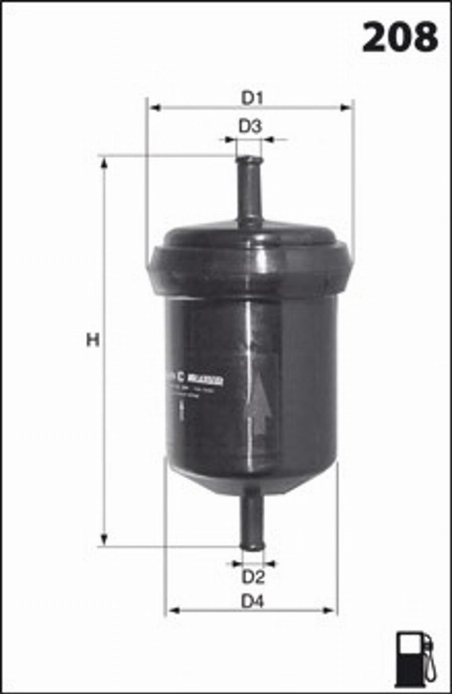 Mecafilter E04 - Degvielas filtrs www.autospares.lv