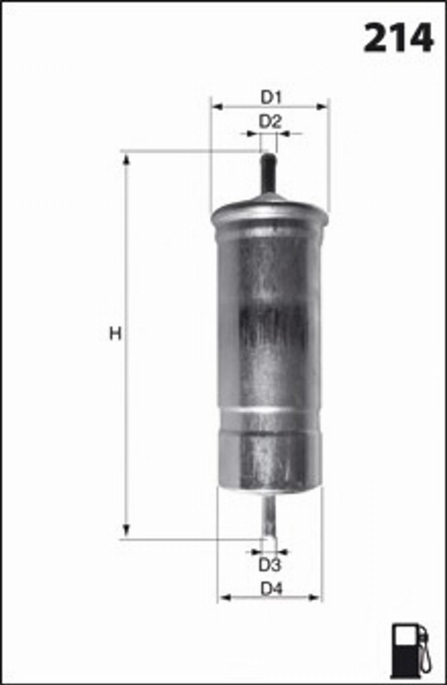 Mecafilter E13 - Degvielas filtrs autospares.lv