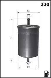 Mecafilter ELE3567 - Fuel filter www.autospares.lv