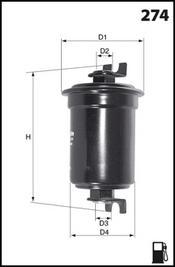 Mecafilter ELE6036 - Degvielas filtrs autospares.lv