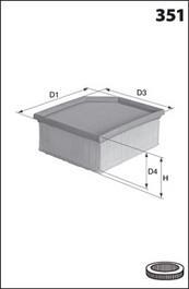 Mecafilter ELP9545 - Gaisa filtrs www.autospares.lv