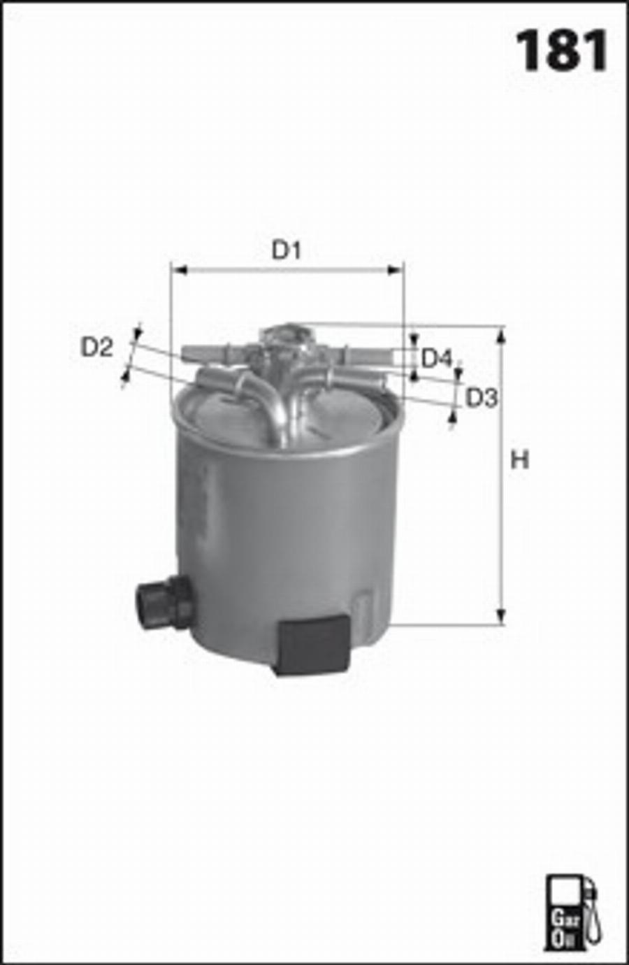 Mecafilter G67 - Degvielas filtrs www.autospares.lv