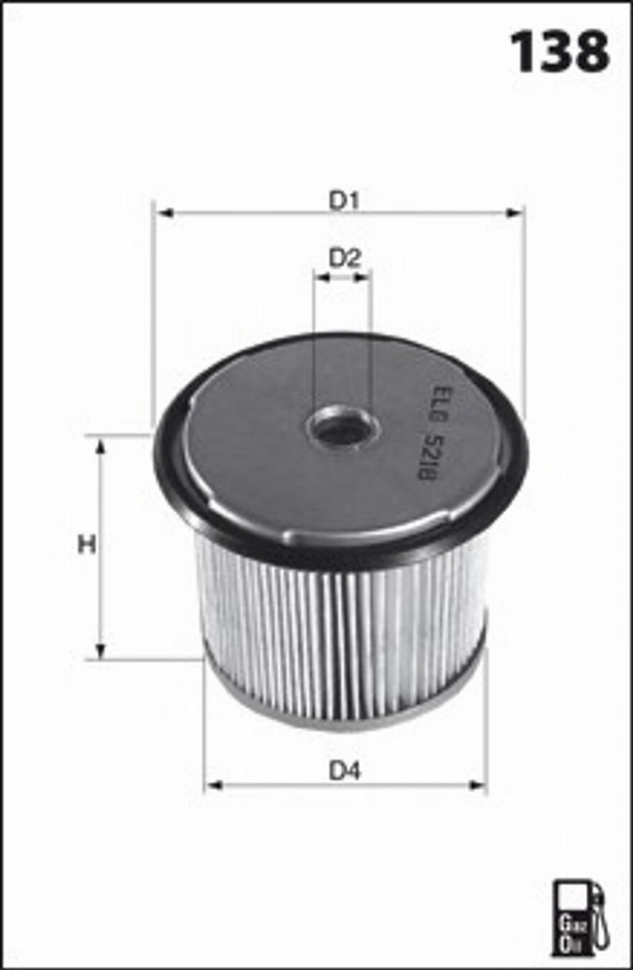 Mecafilter G01 - Degvielas filtrs autospares.lv