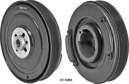 MEHA AUTOMOTIVE MHK60114 - Belt Pulley, crankshaft www.autospares.lv