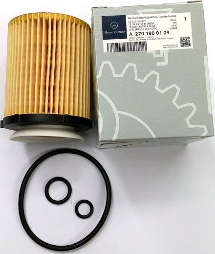 Mercedes-Benz 270 180 01 09 - Eļļas filtrs autospares.lv