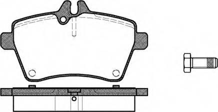 Mercedes-Benz A1694200320 - Bremžu uzliku kompl., Disku bremzes www.autospares.lv