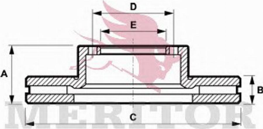 Meritor MBR5104 - Bremžu diski www.autospares.lv