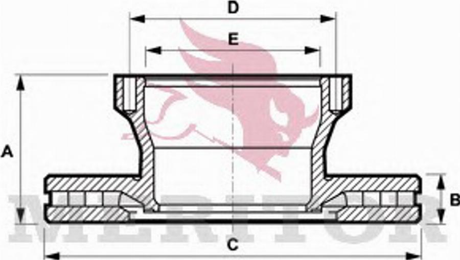 Meritor MBR5106 - Bremžu diski www.autospares.lv