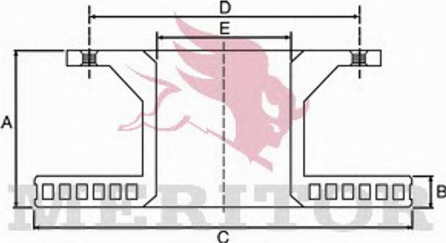 Meritor MBR1589 - Bremžu diski www.autospares.lv