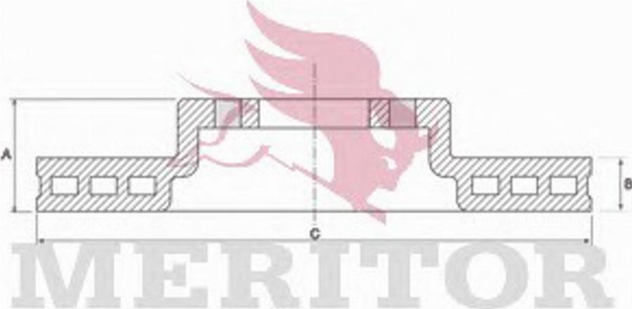 Meritor MBR2694 - Brake Disc www.autospares.lv