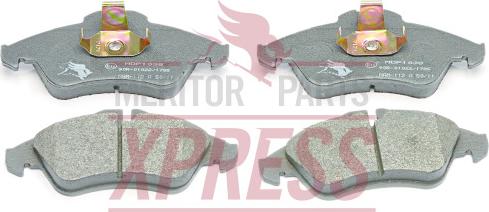 Meritor MDP1038 - Тормозные колодки, дисковые, комплект www.autospares.lv