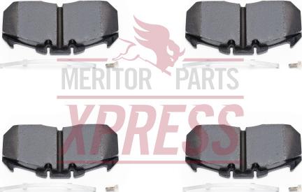 Meritor MDP5065 - Тормозные колодки, дисковые, комплект www.autospares.lv