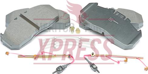 Meritor MDP5111 - Тормозные колодки, дисковые, комплект www.autospares.lv