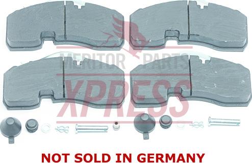 Meritor MDP3142 - Bremžu uzliku kompl., Disku bremzes www.autospares.lv