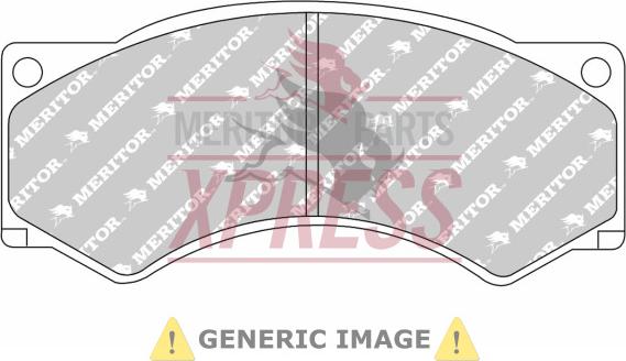 Meritor MDP3244K - Тормозные колодки, дисковые, комплект www.autospares.lv