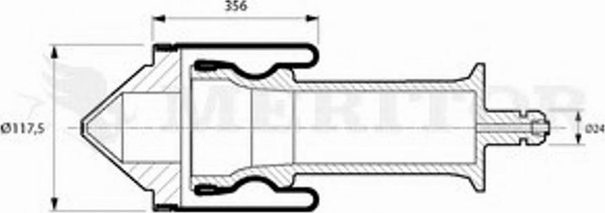 Meritor MLF5009 - Demferis, Kabīnes stiprinājums www.autospares.lv