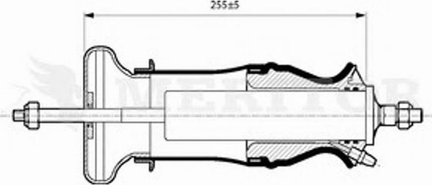 Meritor MLF5001 - Demferis, Kabīnes stiprinājums www.autospares.lv