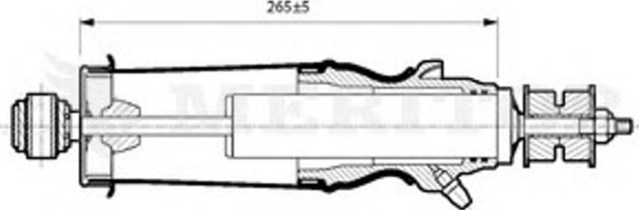 Meritor MLF5103 - Demferis, Kabīnes stiprinājums www.autospares.lv